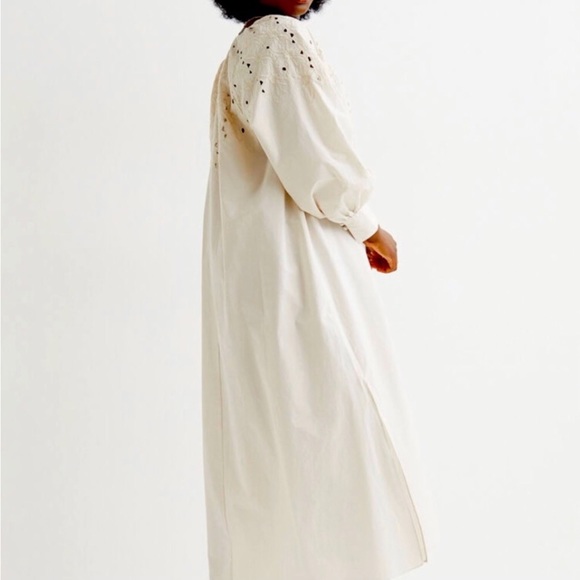 H&M Eyelet embroidery midi dress - Picture 3 of 5